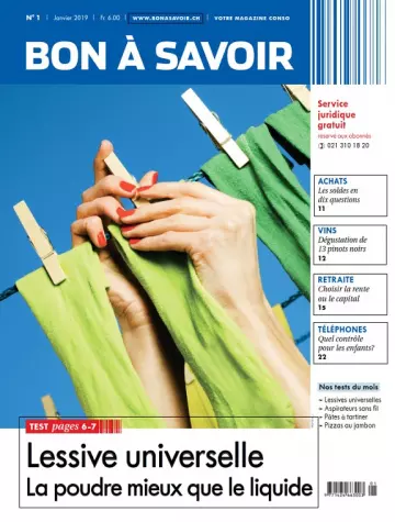 Bon à Savoir N°1 – Janvier 2019  [Magazines]