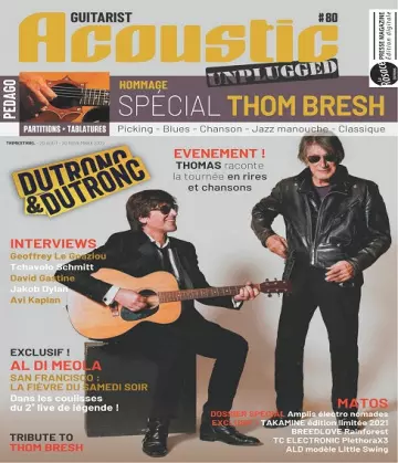 Guitarist Acoustic Unplugged N°80 – Septembre-Novembre 2022  [Magazines]