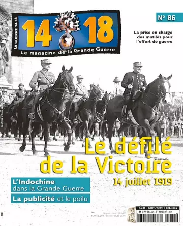 Le Magazine De La Grande Guerre 14-18 N°86 – Août-Octobre 2019  [Magazines]