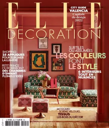 Elle Décoration N°293 – Novembre 2021  [Magazines]