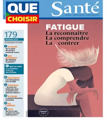 Que Choisir Santé N°179 – Février 2023  [Magazines]