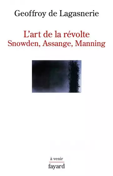 GEOFFROY DE LAGASNERIE- L'ART DE LA RÉVOLTE-SNOWDEN,ASSANGE,MANNINGGEOFFROY DE LAGASNERIE- L'ART DE LA RÉVOLTE-SNOWDEN,ASSANGE  [Livres]