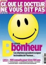 Ce Que Le Docteur Ne Vous Dit Pas 2017 : Bonheur  [Magazines]