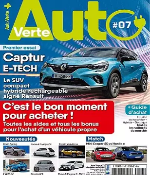 Auto Verte N°7 – Juin-Août 2020  [Magazines]