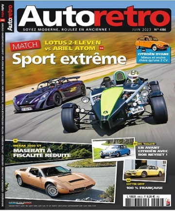 Autoretro N°486 – Juin 2023  [Magazines]