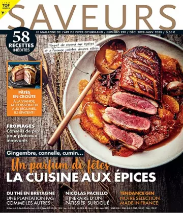 Saveurs N°290 – Décembre 2022-Janvier 2023  [Magazines]