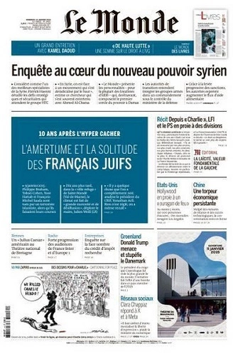 Le Monde du 10 Janvier 2025  [Journaux]