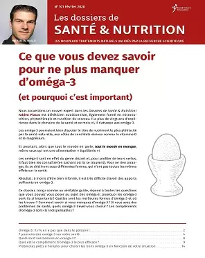 Les Dossiers de Santé et Nutrition N°101 – Février 2020  [Magazines]