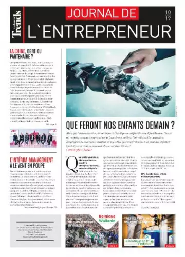 Trends Tendances - Journal de L’Entrepreneur - Octobre 2019  [Magazines]