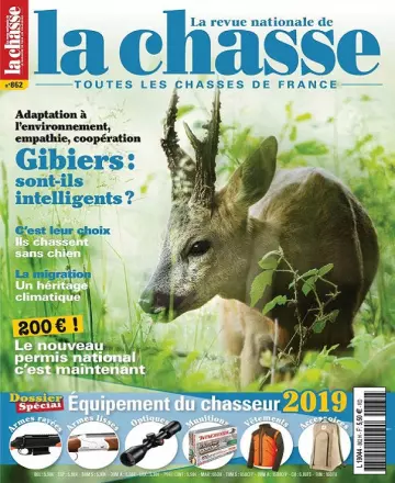 La Revue Nationale De La Chasse N°862 – Juillet 2019  [Magazines]