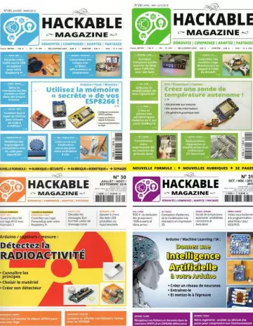 Hackable Magazine - Année 2019 complète  [Magazines]