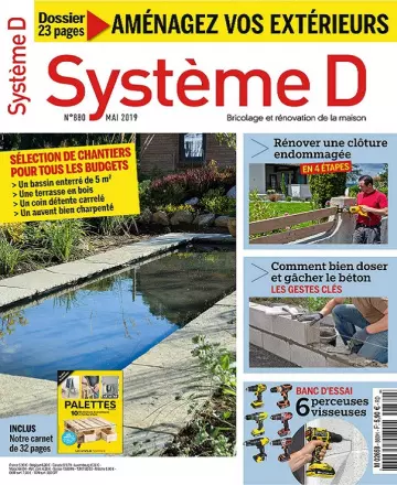 Système D N°880 – Mai 2019  [Magazines]