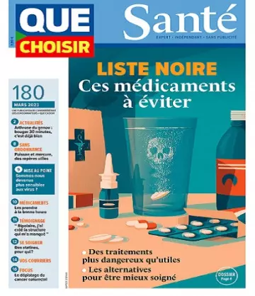 Que Choisir Santé N°180 – Mars 2023  [Magazines]