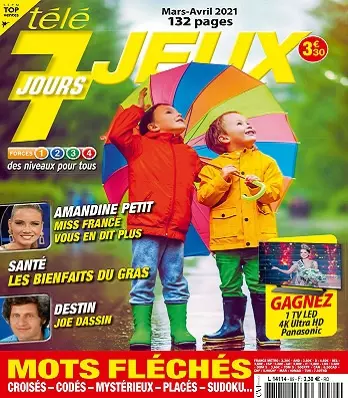 Télé 7 Jours Jeux N°89 – Mars-Avril 2021  [Magazines]