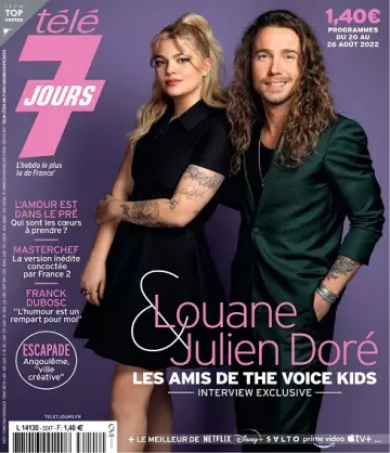 Télé 7 Jours N°3247 Du 20 au 26 Août 2022  [Magazines]