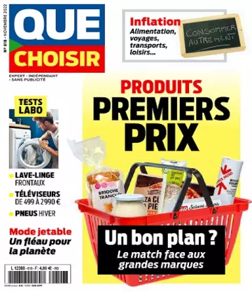 Que Choisir N°618 – Novembre 2022  [Magazines]