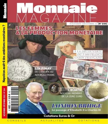 Monnaie Magazine N°244 – Novembre-Décembre 2022  [Magazines]