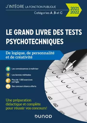 LE GRAND LIVRE DES TESTS PSYCHOTECHNIQUES  [Livres]