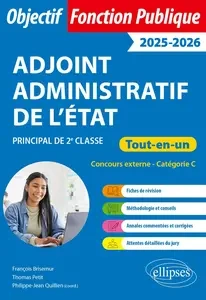 Adjoint administratif de l'état 2025-2026 [Livres]