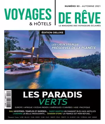 Voyages et Hôtels De Rêve N°53 – Automne 2021  [Magazines]