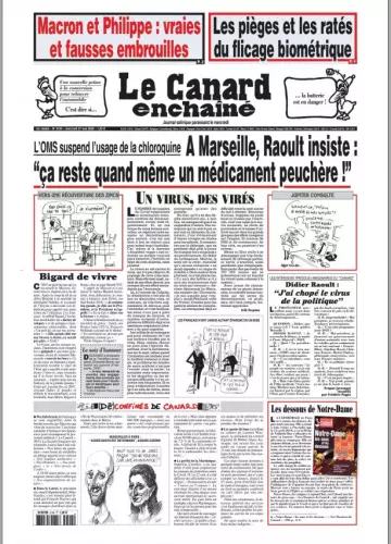 Le Canard Enchaîné - 27 Mai 2020  [Journaux]