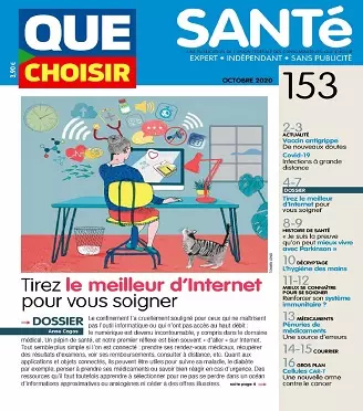 Que Choisir Santé N°153 – Octobre 2020  [Magazines]