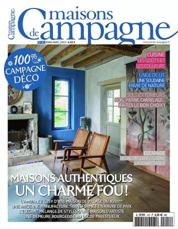 Maisons De Campagne N°117 – Mars-Avril 2019  [Magazines]