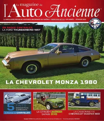 Le Magazine De L’Auto Ancienne – Février 2023  [Magazines]