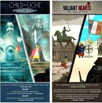 Child of Light Ultimate Edition and Valiant Hearts: The Great War  [Switch]